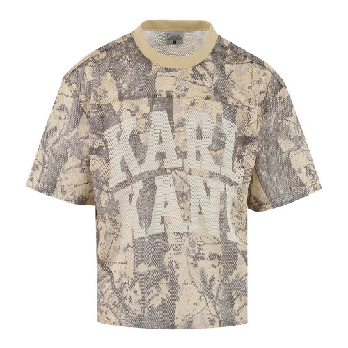 Karl Kani Ανδρική κοντομάνικη μπλούζα Heritage Wood Camo Mesh Boxy Jersey